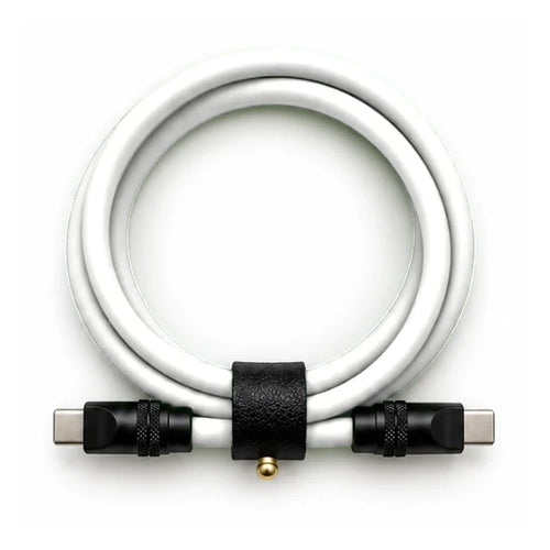 Bright White USB-C to USB-C cable — generated colour illustration