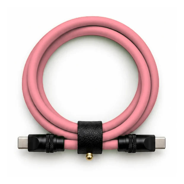 Bubblegum Pink USB-C to USB-C cable — generated colour illustration