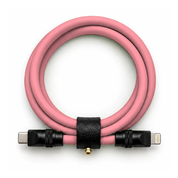 Bubblegum Pink USB-C to Lightning cable — generated colour illustration