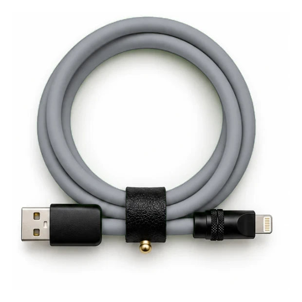 Nardo Grey USB-A to Lightning cable — generated colour illustration