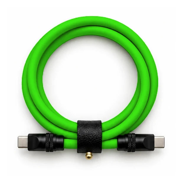 Neon Green USB-C to USB-C cable — generated colour illustration