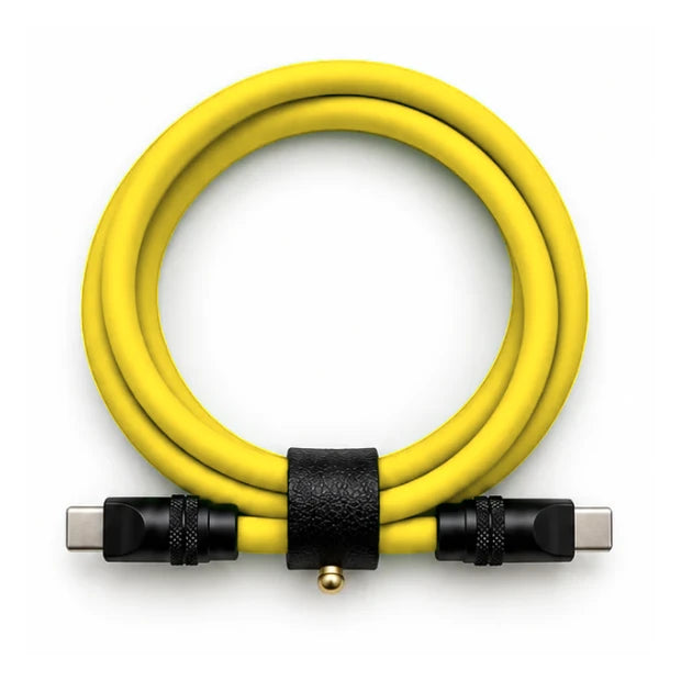 Sunshine Yellow USB-C to USB-C cable — generated colour illustration