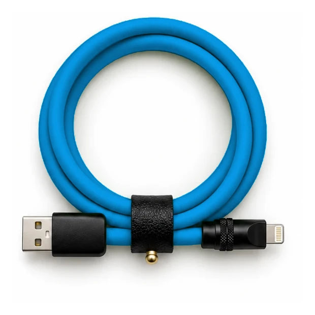 Surf Blue USB-A to Lightning cable — generated colour illustration